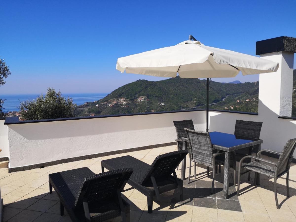 La Vivagna - Casa Vista Mare Tra Gli Ulivi Villa Leivi Kültér fotó