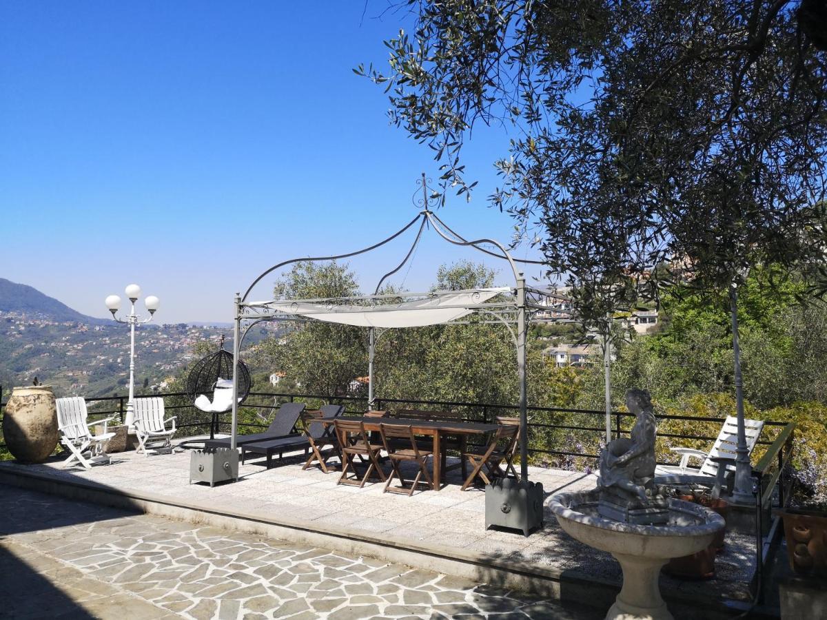 La Vivagna - Casa Vista Mare Tra Gli Ulivi Villa Leivi Kültér fotó