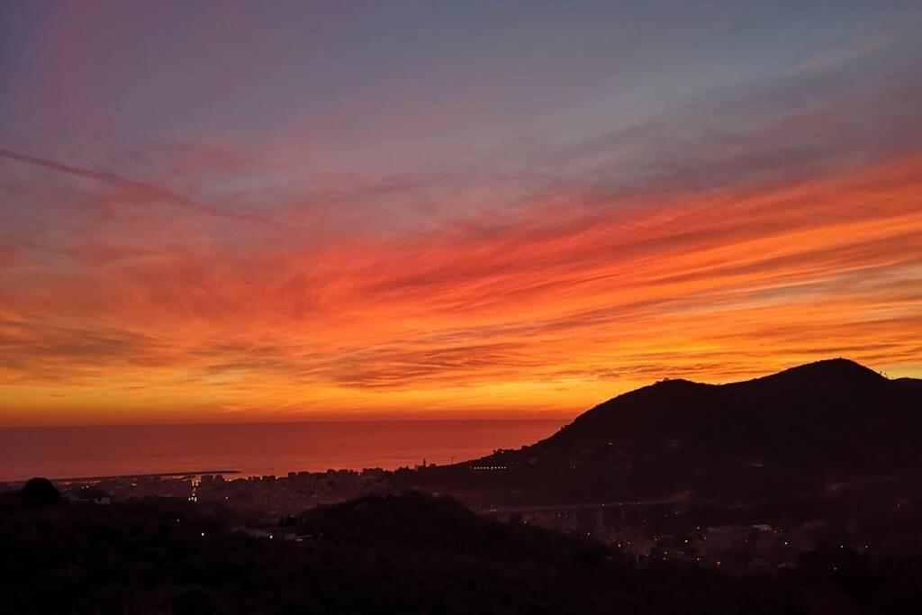 La Vivagna - Casa Vista Mare Tra Gli Ulivi Villa Leivi Kültér fotó