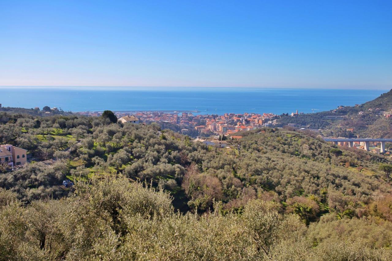 La Vivagna - Casa Vista Mare Tra Gli Ulivi Villa Leivi Kültér fotó
