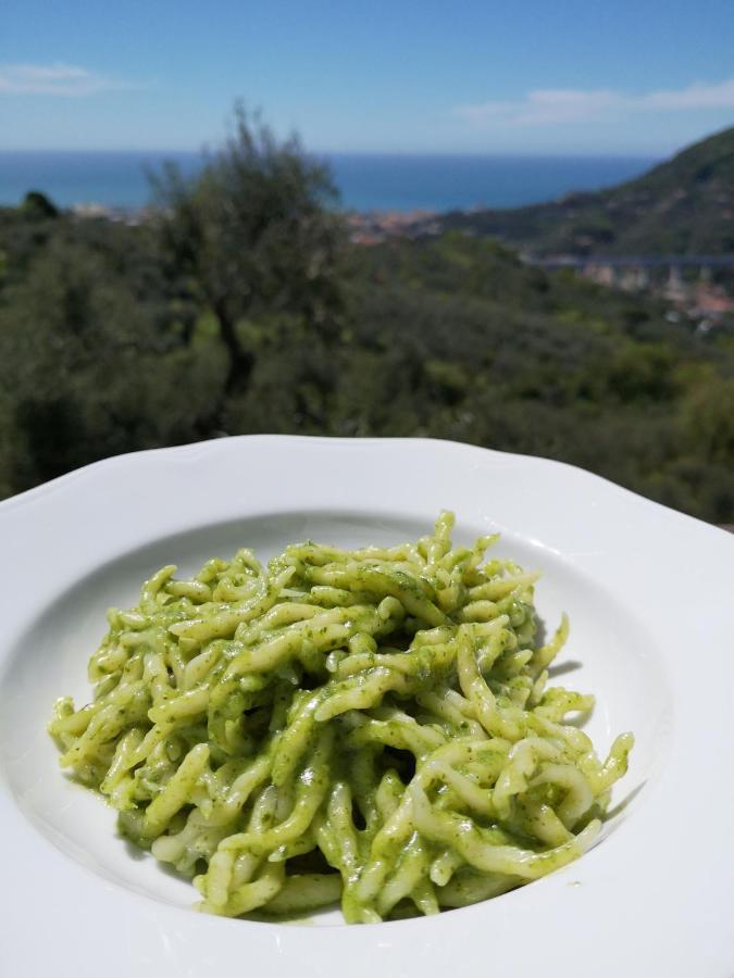 La Vivagna - Casa Vista Mare Tra Gli Ulivi Villa Leivi Kültér fotó