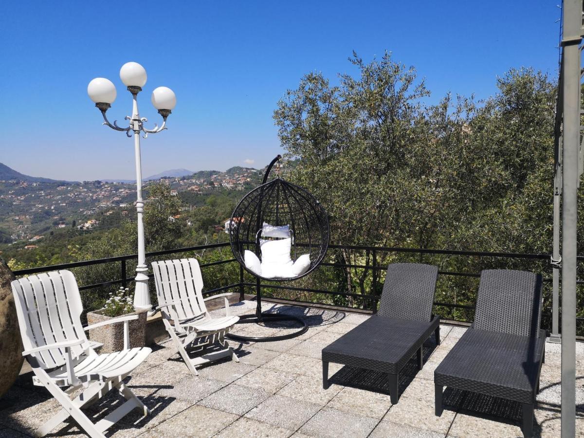 La Vivagna - Casa Vista Mare Tra Gli Ulivi Villa Leivi Kültér fotó