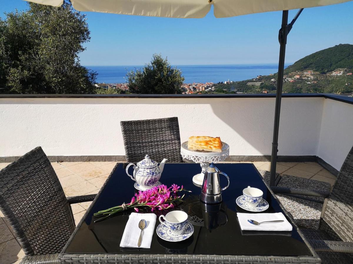 La Vivagna - Casa Vista Mare Tra Gli Ulivi Villa Leivi Kültér fotó