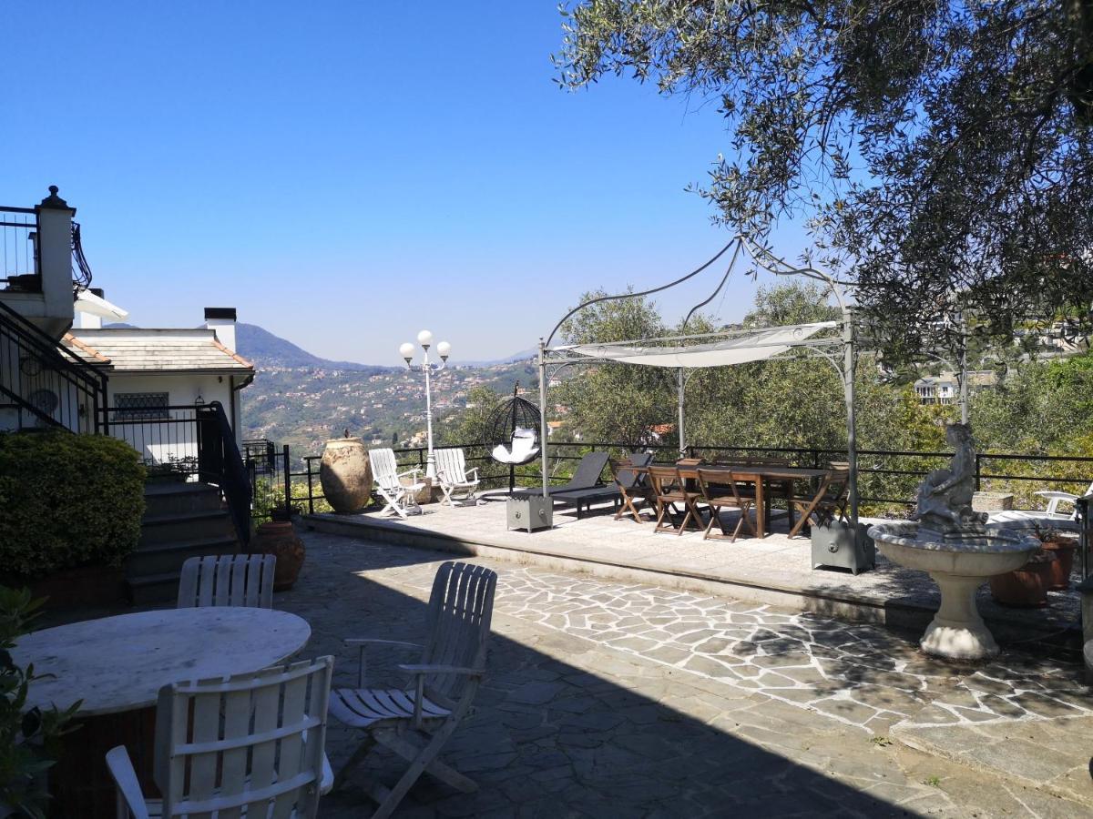 La Vivagna - Casa Vista Mare Tra Gli Ulivi Villa Leivi Kültér fotó